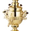 سماور تزیینی مرجان طرح پیچک – 4 لیتری — تصویر اصلی
