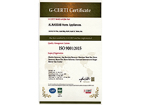 گواهی‌نامه بین‌المللی مدیریت کیفیت ISO 9001:2015